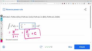 Reverse power rule: Khan Academy: AP Calculus