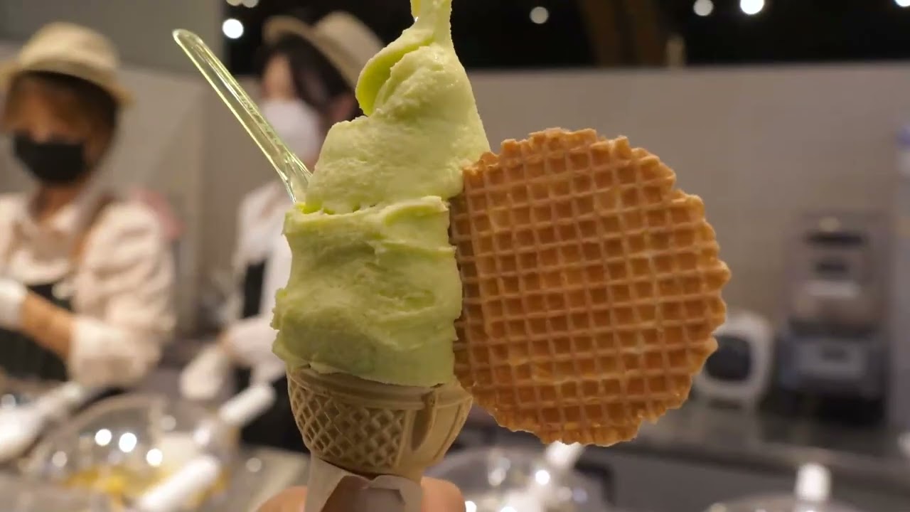 Мороженое Gelato из натуральных ингредиентов Корейская уличная еда ...