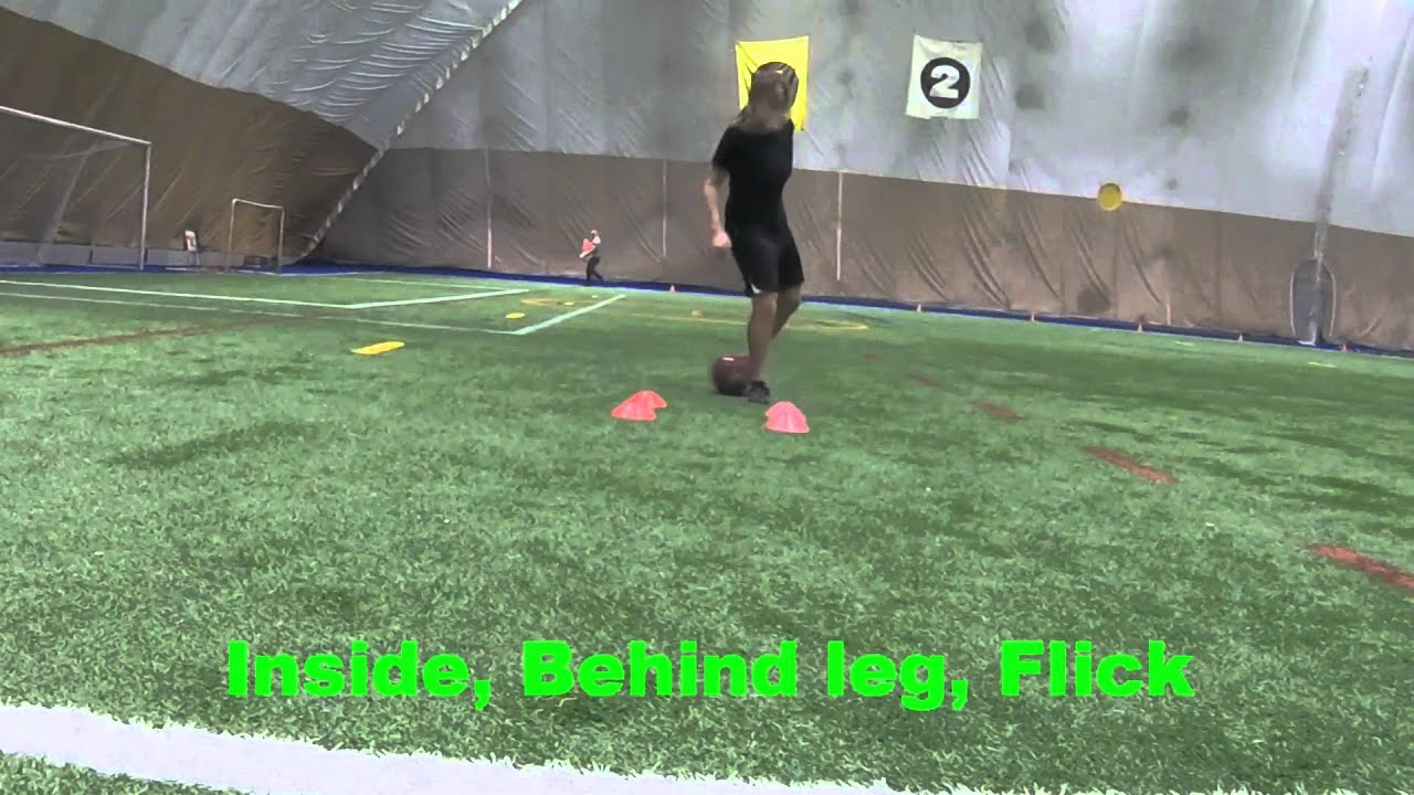Soccer Drills Improve Ball Control 4 Cone Exercise Far Foot