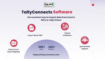 TallyConnects Software – the smartest way to import data from Excel & PDFs to Tally Prime!