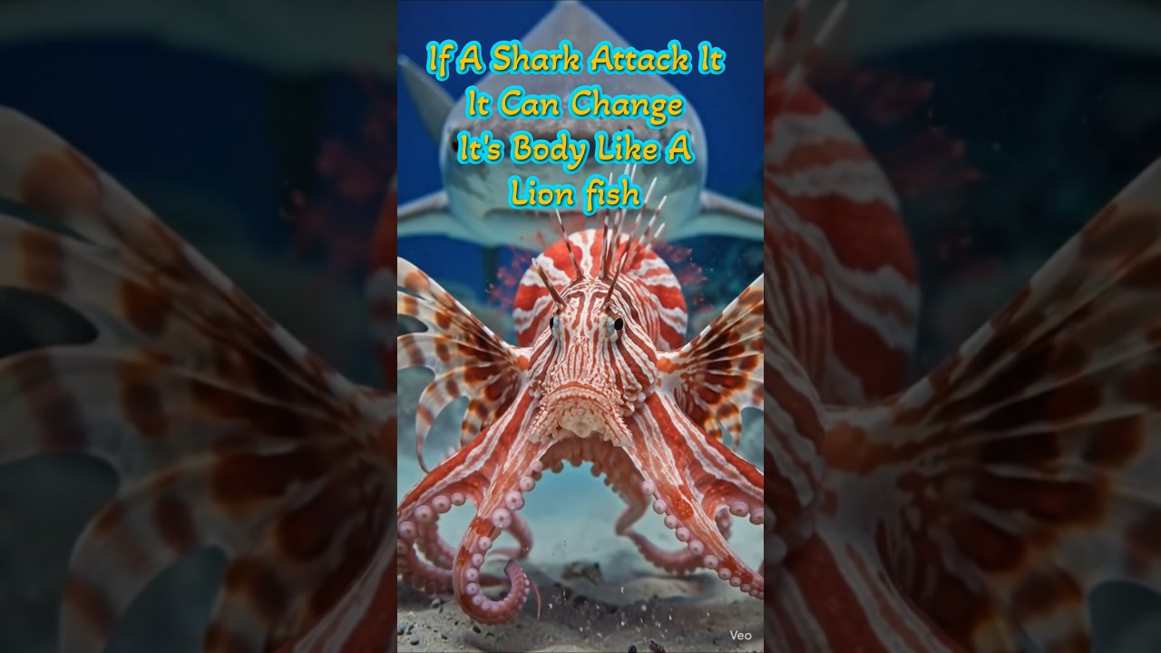 The Mimic Octopus: A Real-Life Transformer 🌊#trending #animals #wildlife #viral