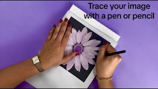 How to use #xpressit Graphite Transfer Paper to transfer an image onto canvas. #transferpaper