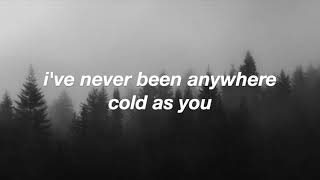 cold as you // taylor swift lyrics