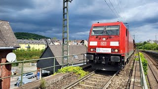4K Führerstandsmitfahrt Streckenkunde Br185 von Bochum nach Koblenz