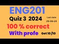 ENG201 Quiz 1 Solution_MCQs Lecture 19 to 24_2024_100% correct_Eng201 quiz 1