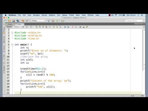 046 A programming example using 1 D array