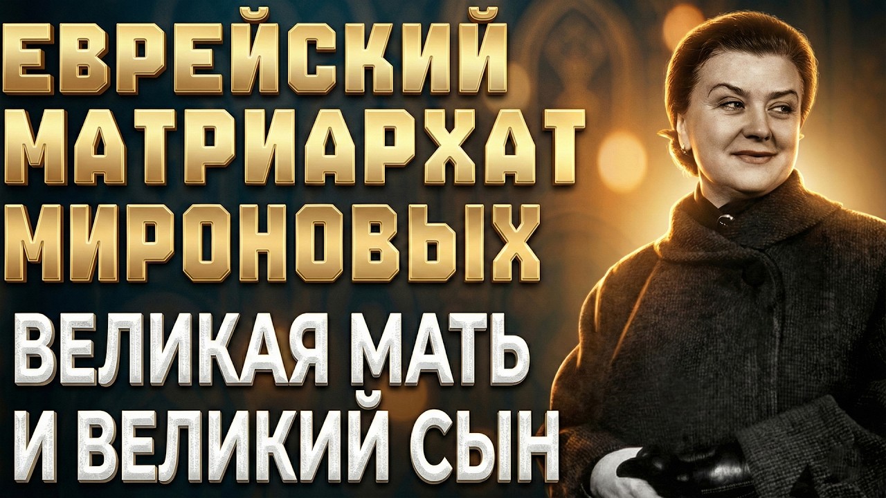 Как ЕВРЕЙСКИЙ МАТРИАРХАТ Марии Мироновой сломал жизнь ГЕНИАЛЬНОМУ сыну!