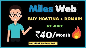 Best Cheapest Web Hosting in India | Fast & Affordable Web Hosting For WordPress | MilesWeb 2021