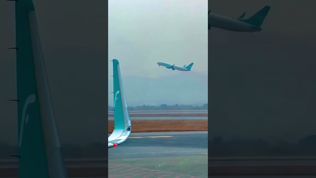 Take off 🛫 Boeing 737 Serene Air 