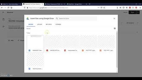 Google Classroom: Using Materials to Share Files (no sound)