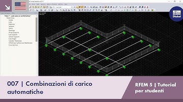 [EN] RFEM 5 Tutorial per studenti | 007 Combinazioni di carico automatiche