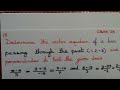 Determine the vector equation of a line that passes through a point, perpendicular to two lines