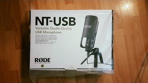Rode NT-USB 🎙 unboxing and quick test by Chung Dha