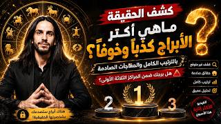 أكثر الأبراج كذباً وخوفاً بالترتيب 😱 هل برجك ضمن المراكز الثلاثة الأولى؟
