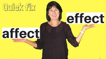 affect or effect? | Confusing words in English