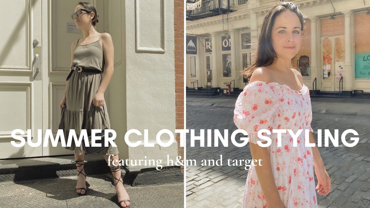 SUMMER CLOTHING HAUL | h&m and target, 2020 trends, lots of dresses!