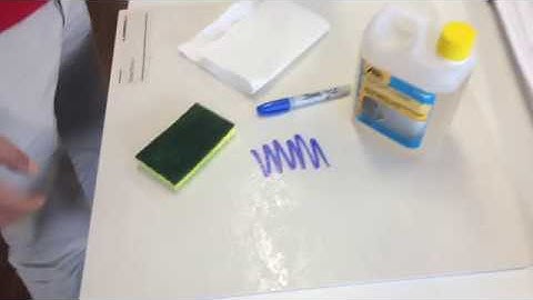 Wiping permanent marker off porcelain tiles