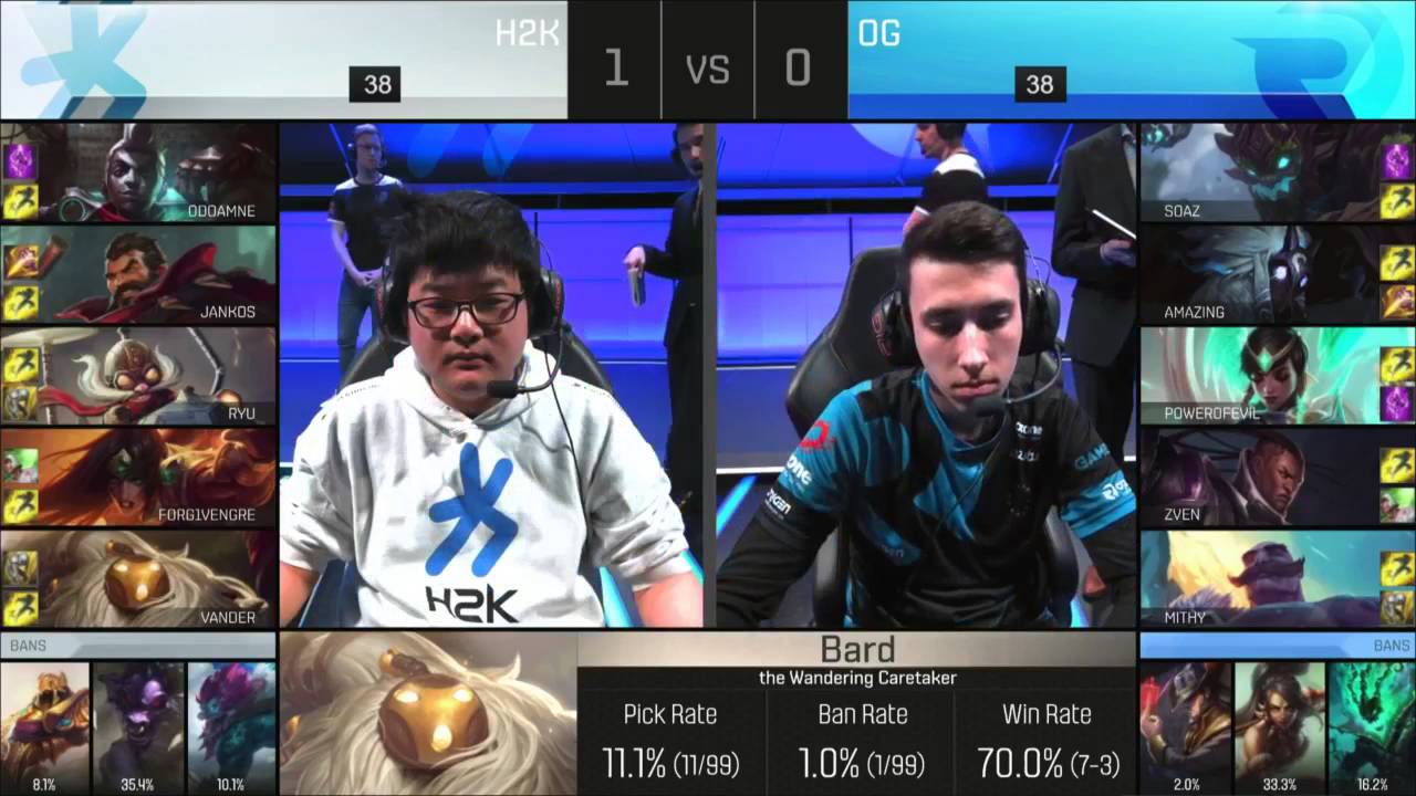 Origen vs H2K Game 2 Semifinals EU LCS Spring Split S6 2016| OG vs H2K G2  Semifinals Europe LCS