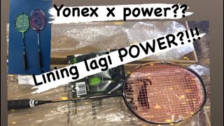 Yonex Astrox Voltric D20 patah,Lining Turbo 99 ganti 💪🏻 #badminton #yonex  #lining