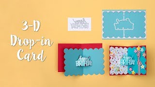 Happy Birthday 3-D Drop-ins™ Card - Sizzix