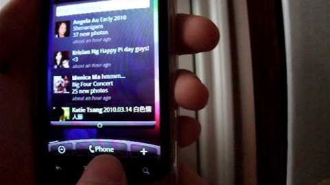 Home screen demo - New Desire Sense UI on Nexus one