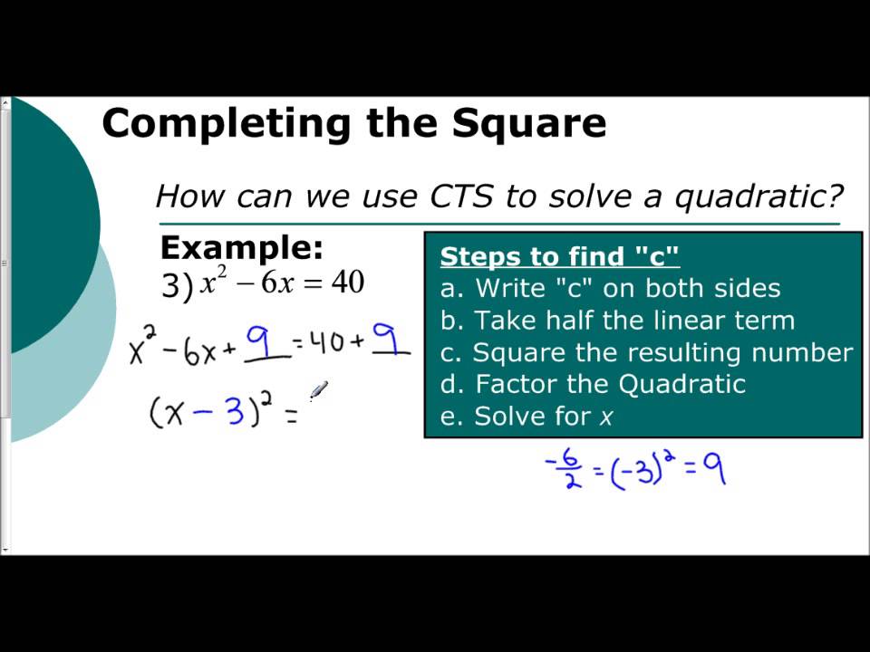 quadratics-solving-using-completing-the-square-textbook-exercise-corbettmaths