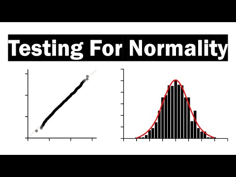 Video: How To Check If A Distribution Is Normal