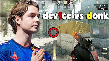 dev1ce vs donk CRAZY MATCH 12-?  w/ jabbi,staehr FACEIT 3K ELO CS2 POV 2024 - #cs2 #csgo #dev1ce