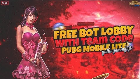 Pubg Mobile  Lite  Bot Lobby Live   | join team code | Season 18 Rank push