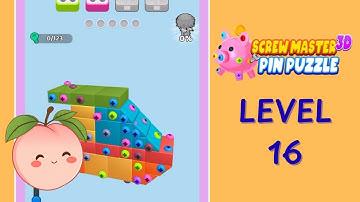 Screw Master 3D Level 16 Solution Walkthrough | Ship 🚢  | Full Gameplay | HD