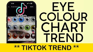 How to Create Eye Color Chart Trend Video on Tiktok | Compare Eye Colour Tiktok Video (2023) screenshot 4