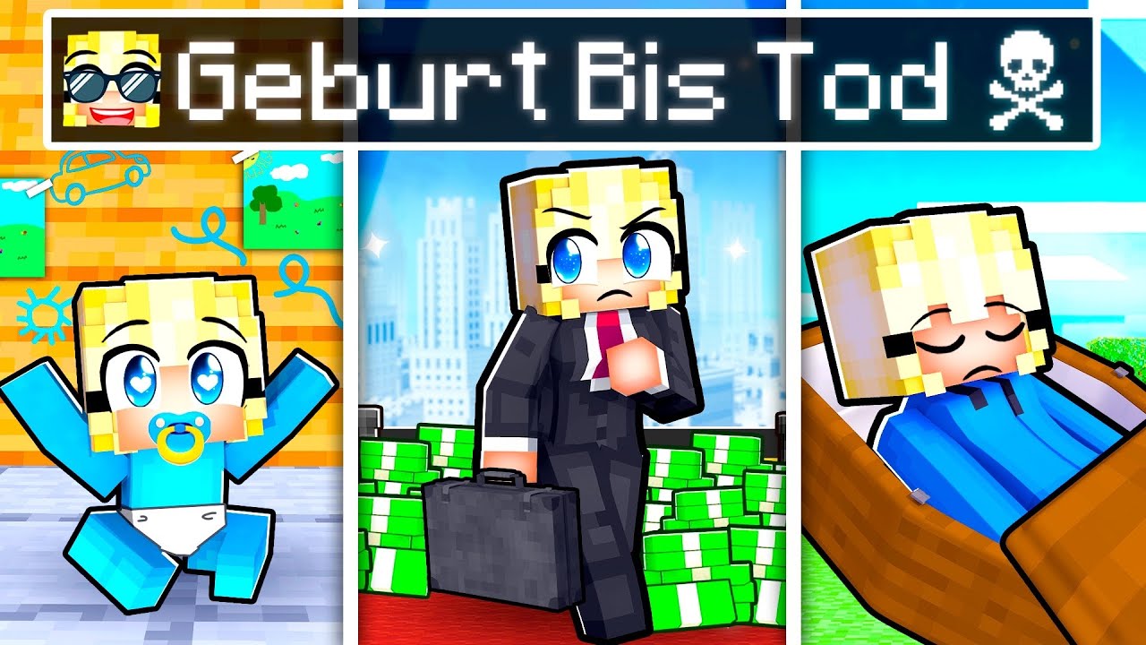 GEBURT bis TOD als JUNGE!  🌸 Minecraft