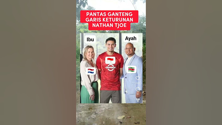 PANTAS GANTENG !! GARIS KETURUNAN NATHAN TJOE PEMAIN TIMNAS INDONESIA #shorts #nathantjoe