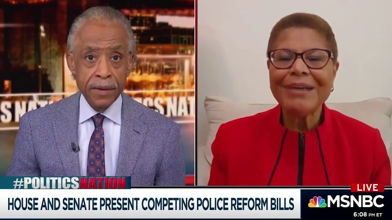 Rep. Bass and Rev. Al Sharpton discuss Police Reform