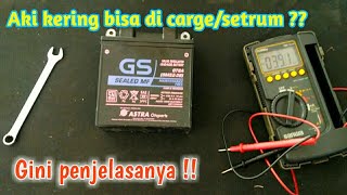 Cara memperbaiki aki kering yang sudah lemah atau soak tanpa cas # aki kering # #cas aki#