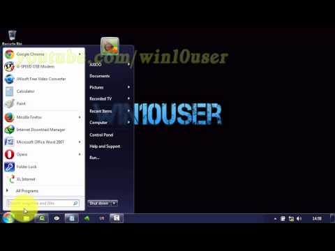 Windows 7 Ultimate Tips : How to enable or disable Search programs and Control Panel
