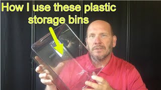 How I use these plastic storage bins
