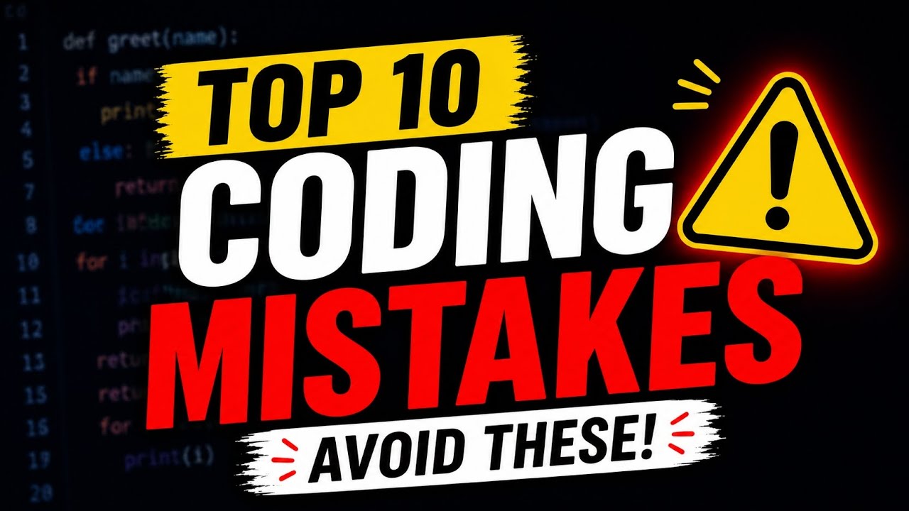 Coding Mistakes TOP 10 CODING MISTAKES 🤯 #codingmistakes #coding @BrainySyntaxOfficial ...