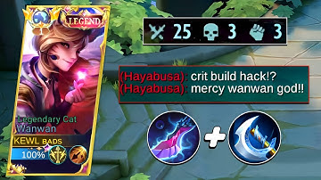 25 KILLS WANWAN USING CRIT BUILD NEW META! (Enemy shocked 😱)
