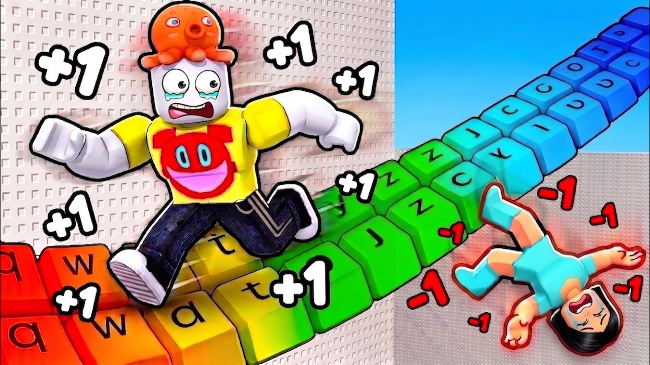 1キーボード踏むと1スピード上がるロブロックス【 Roblox 】