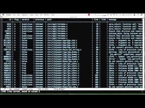 Source Code Analysis Laboratory (SCALe) Demo: Create Spreadsheets