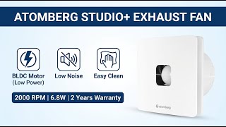 Atomberg Studio+ 150mm BLDC Exhaust Fan Full Review &amp; Setup | Review in Hindi | Features