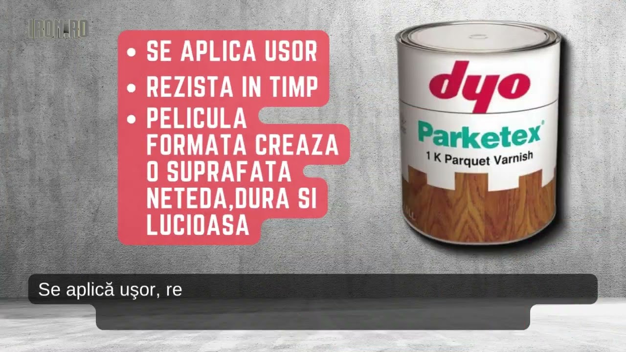 Lac pentru parchet - Parketex Dyo
