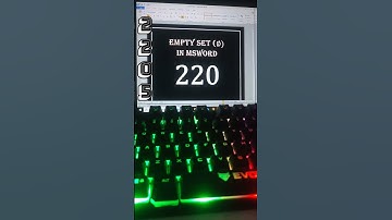 "🖥️ How to Insert Empty Set (∅) Symbol in MS Word? ✨ | Easy Tricks & Shortcuts ⌨️📑" #shorts #short