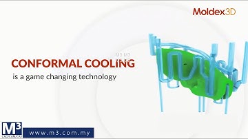 Moldex3D-Conformal Cooling Designs  (Plastic Injection Mold)