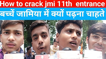 JMI class 11th science students reaction on How to crack jmi entrance outside exam hall