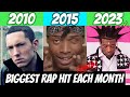 Most popular rap song each month since january 2010 updated