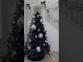 Christmas Tree Reveal #blackchristmas#christmas#christmasdecor#christmastree#christmasdecor#black