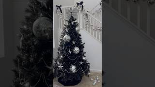 Christmas Tree Reveal #blackchristmas#christmas#christmasdecor#christmastree#christmasdecor#black
