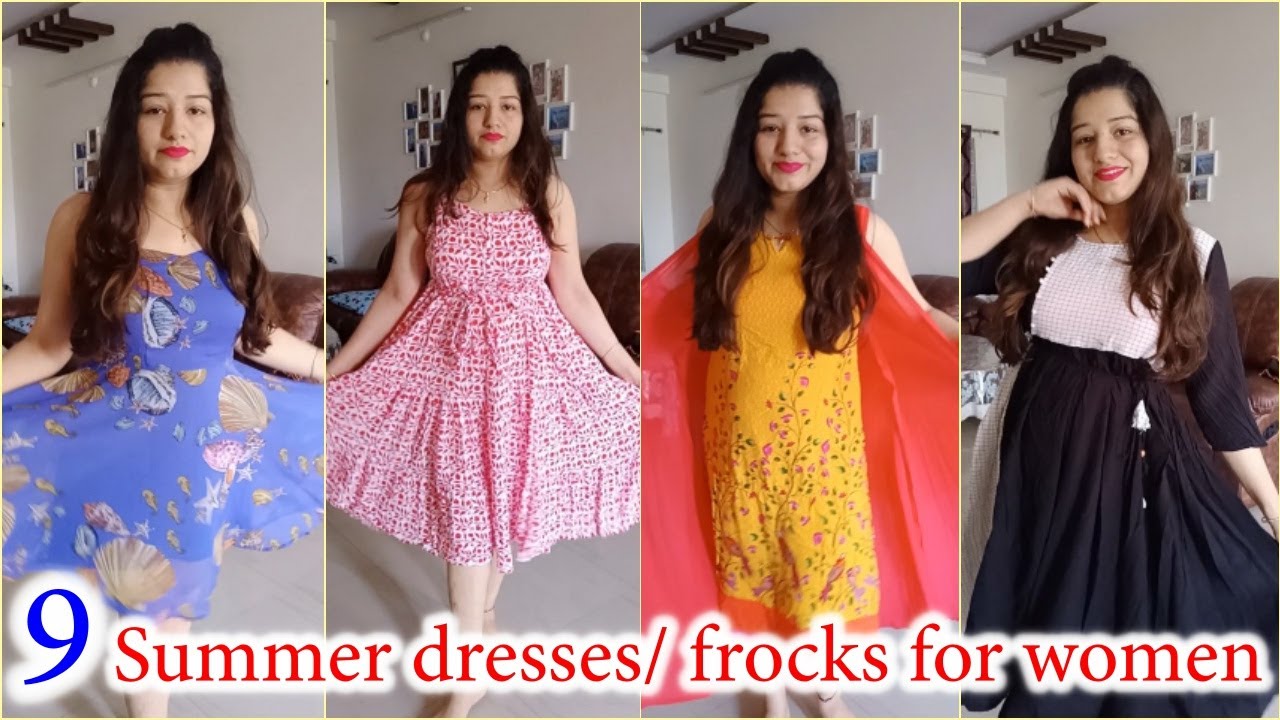 9 Summer Dresses/ frocks for women / Dresses for summers for women ...